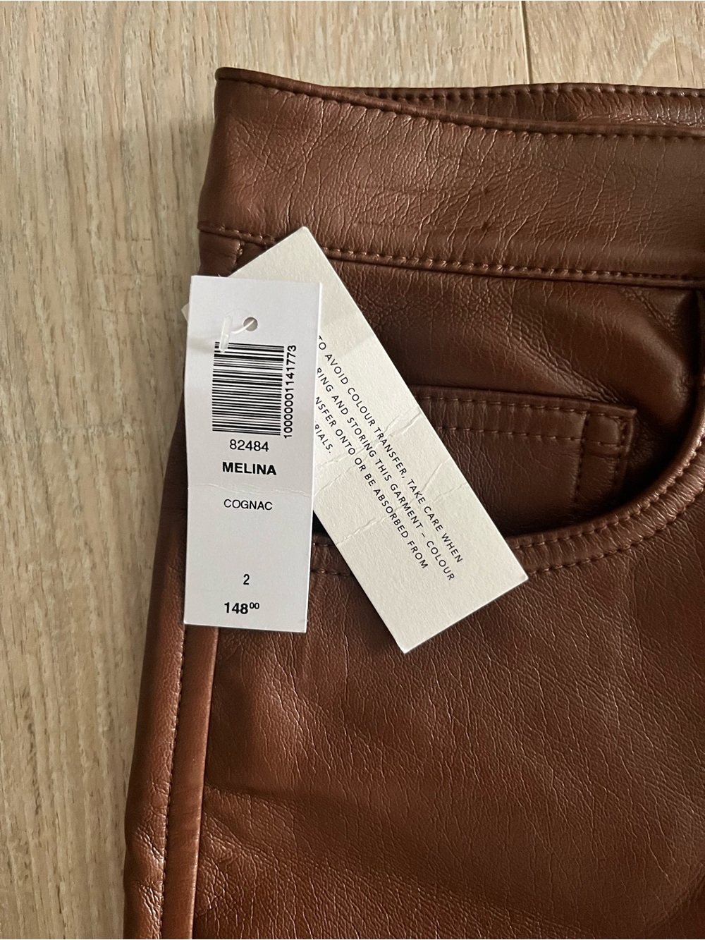 NWT Aritzia Wilfred Women’s The Melina Pant Cognac - Size 2 - Picture 3 of 8